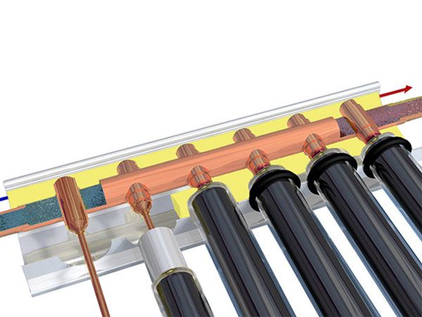 金属超导热管集热器